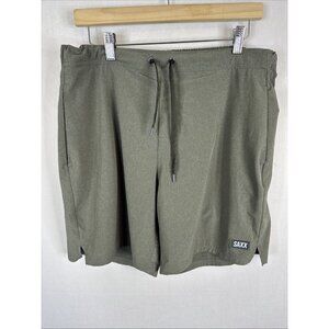 SAXX Sport 2 Life 2N1 Shorts Large BallPark Pouch 7” Olive Athletic